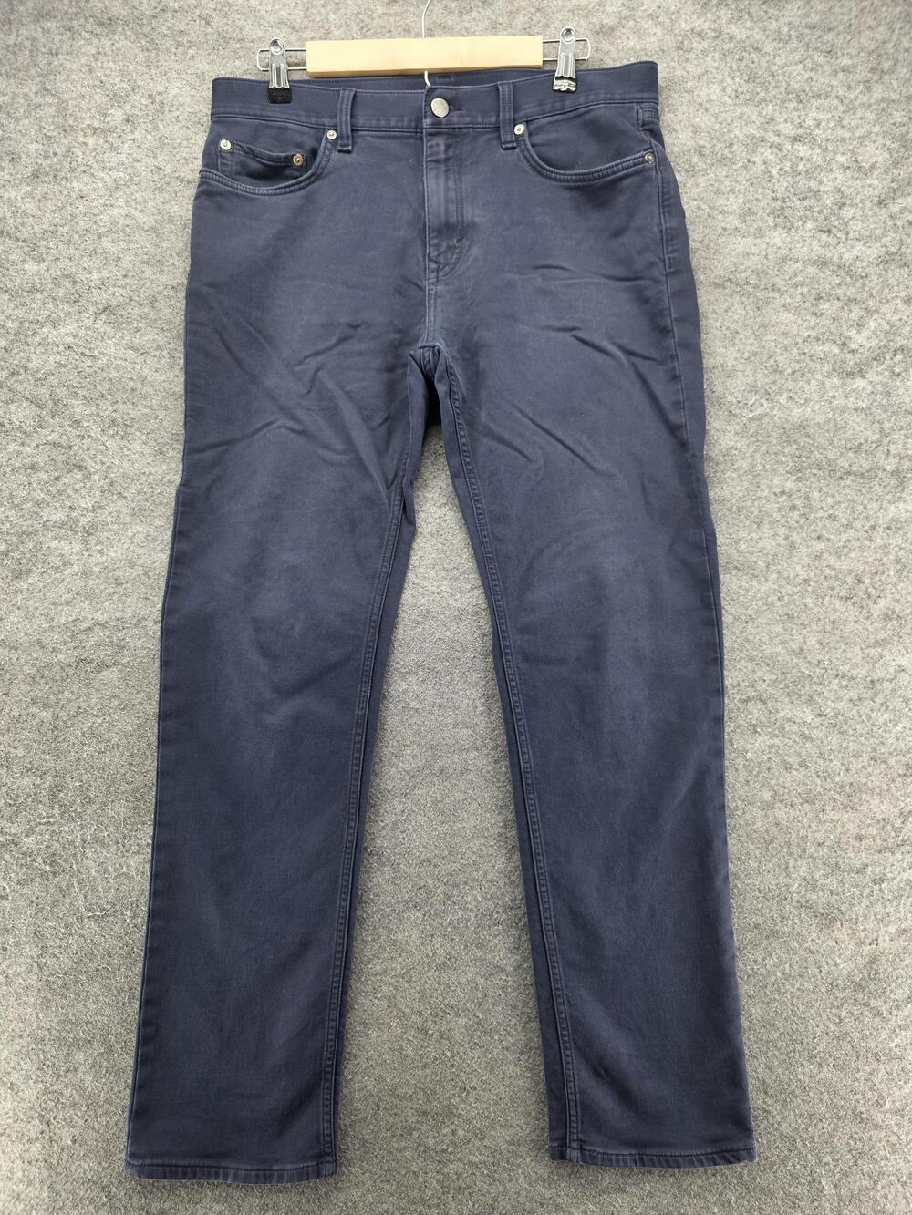Banana Republic Pants Mens 33x32 Blue Chino Slim The Traveler Stretch Cotton